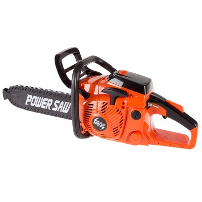 Toy Time Kids Toy Chainsaw - Pretend Outdoor Power Tool With Pull Cord, Rotating Chain, and Realistic Sounds