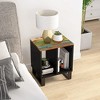vidaXL Side Table, 15.7"x12.2"x18.1" Solid Wood Reclaimed&Engineered Wood - 4 of 4