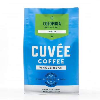 Cuvee Coffee Colombia Single Origin Medium Roast Whole Bean Coffee - 12oz