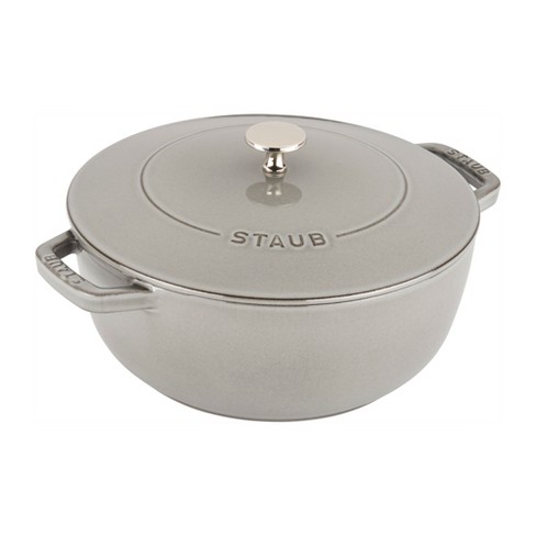 Staub Cast Iron 3.75-qt Essential French Oven - Graphite Grey : Target