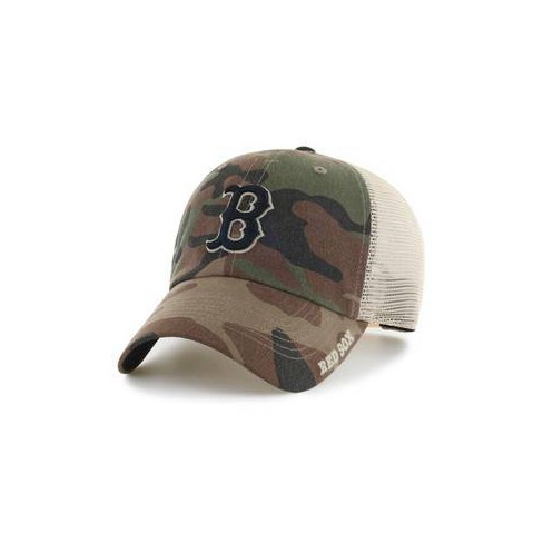 Mlb Boston Red Sox Camo Clean Up Hat : Target