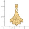 Black Bow Jewelry 14k Yellow Gold Plated Sterling Silver New Orleans Privateers NCAA Large Pendant - 2 of 3