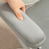 NicBex Adjustable Office Chair Modern Velvet Button Tufted Computer Chair Vanity Chair with Armrests, Casters for Office, Study, Bedroom - 3 of 4