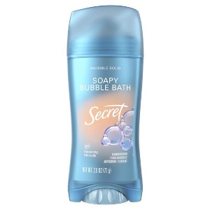 Secret Fresh Invisible Solid Antiperspirant & Deodorant for Women, Bubble Bath, 2.6oz - 1 of 1