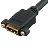3ft Panel Mount HDMI Extension Cable Male to Female - 4K Ready - 2 of 3