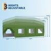 10x30 Heavy Duty Pop Up Canopy w/8 Sidewalls, Roller Bag & Full Kit (Anchors, Ropes, Stakes) - 3 Height Adjustable - 3 of 4