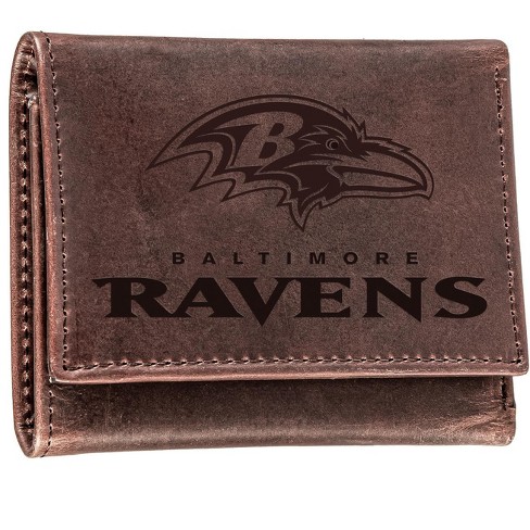 Evergreen Baltimore Ravens Tri-fold Wallet, Brown : Target