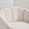Hrinhom 32.3"W 360°Chenille Swivel Chair,Tufted Pumpkin-Shape Armchair - 3 of 4