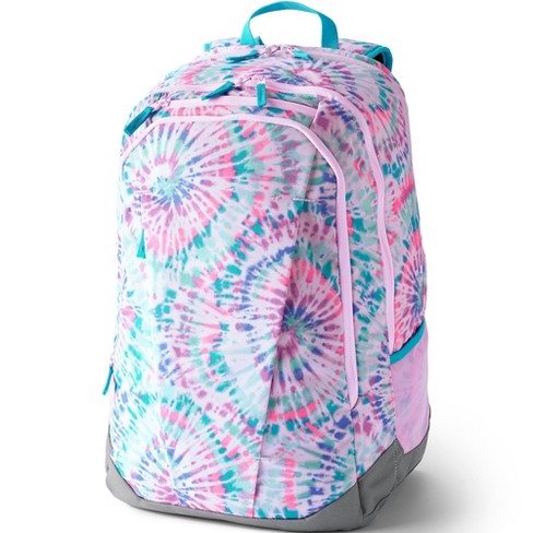 Lands' End Kids TechPack Extra Large Backpack - - Pale Orchid Burst Tie Dye