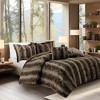 Gracie Mills Shawn 4-Peice Soft Faux Fur to Mink Comforter Set - 2 of 4