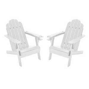 CASAINC Adirondack Chair with Cup Holder and Umbrella Hole, Set of 2 - 1 of 1