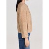 Women's Teddy Beige Button Up Jacket - MOON RIVER - 3 of 4