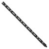Chisel Stainless Steel Polished Black IP-plated 8.75" Link Bracelet - 2 of 4