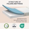 BAFODE Folding Mattress, 3 Inch CertiPUR-US Certified Memory Foam Twin XL Foldable Camping Mattress with Washable Cover, 80"¡Á38"¡Á3", White - 3 of 4
