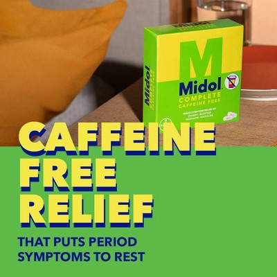Midol Complete Menstrual Relief Acetaminophen Caffeine Free Caplets - 24ct, 4 of 12