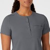 Wink RENEW Women's Mandarin Collar Tuck-In Scrub Top, 5X. - 2 of 4