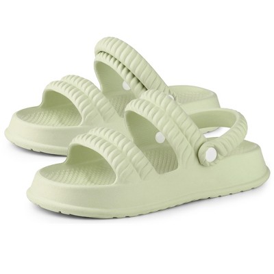 Allegra K Women's Two-Way Wear Light Weight Slingback Flat Sandals