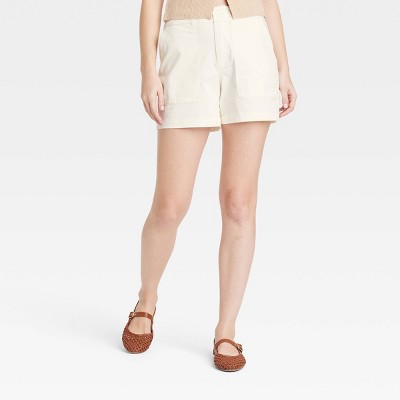 Women's Mid-Rise Utility Trouser Shorts - Universal Thread™