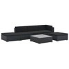 vidaXL Sofa Set Black PE rattan Large Modular Garden Lounge Set - 3 of 4