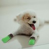 Unique Bargains Dog Cats Non-Slip Socks Paw Protection and Traction Black Green 4 Pcs - 4 of 4