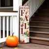 HomeRoots 36" Black Orange And White Happy Fall Halloween Solid Wood Porch Sign - 2 of 4