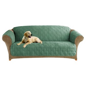 Furniture Friend Microfiber Non-Skid Sofa Furniture Protector Sea Glass - Sure Fit, Green