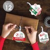 Big Dot of Happiness Santa's Special Delivery - Assorted Hanging From Santa Claus Christmas Favor Tags - Gift Tag Toppers - 12 Ct - 2 of 4
