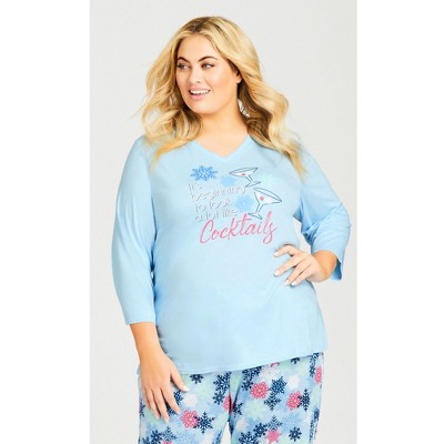 Avenue Women's Plus Size Cocktails Sleep Top