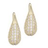 Adornia 14k Gold Plated CZ Teardop Wire Earrings - 4 of 4