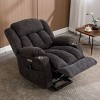 Electric Chair Recliner With Lumbar Heat And 8-Point Vibration Massage,Power Lift Chairs For Elderly,Chenille Lift And Recline Chairs-Cuddlewood - 3 of 4