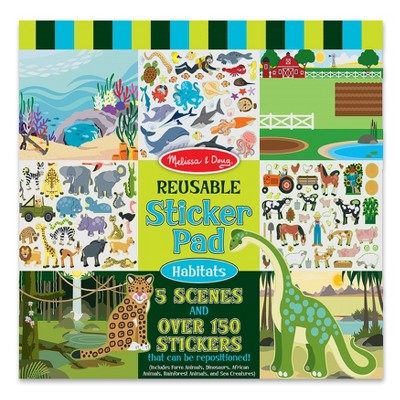 melissa and doug reusable sticker pad target