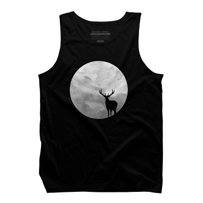 Men's Design By Humans Deer Moon By Expo Tank Top