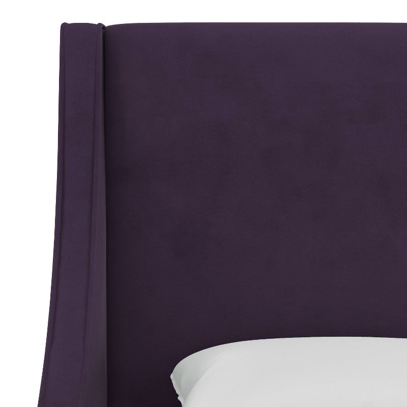 Skyline Furniture Dianna Swoop Arm Wingback Velvet Bed, 5 of 9