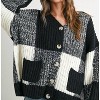 Women's Checkered Cardigan - Buttermelon - 4 of 4