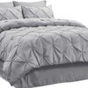 Bedsure Comforter Set – Solid Diamond Pintuck Design Bedding, Elegant and Soft Bed in a Bag for All Seasons - 3 of 4