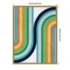 Amanti Art Colorful curved lines 2 by Vitor Costa Framed Canvas Wall Art - 4 of 4