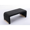 CAVINAS Bench Shoe Bench Boucle Fabric Loveseat Ottoman Footstool for Bedroom and Entryway - 2 of 4
