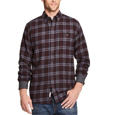 Weatherproof Mens Brushed Flannel Button Up Shirt