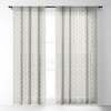 Heather Dutton Solstice Stone Single Panel Sheer Window Curtain - Deny Designs - image 2 of 3