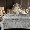 Chanasya Wolf Faux Long Fur Throw Blanket - 2 of 4