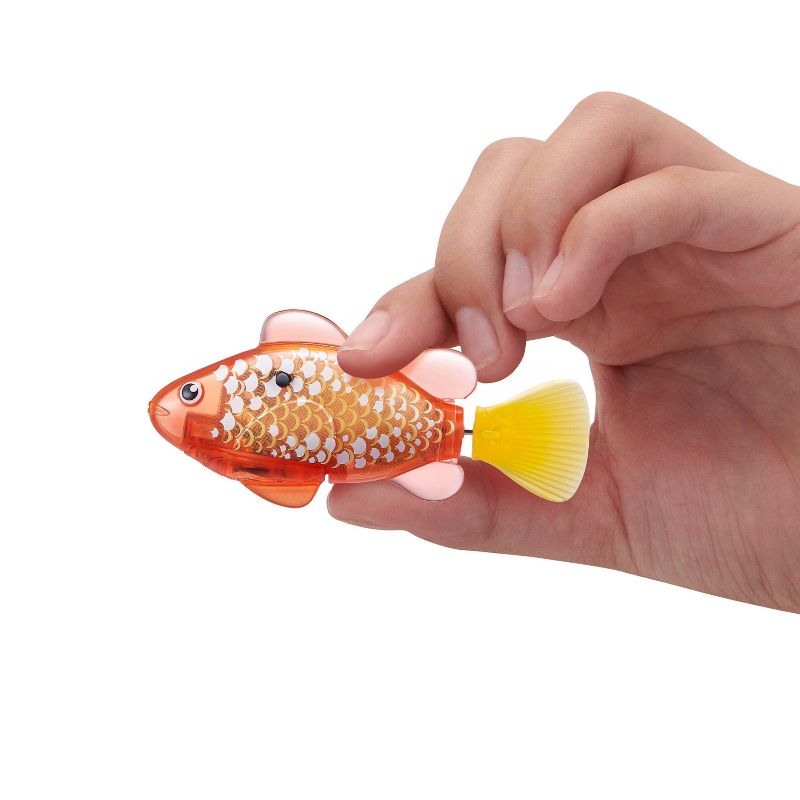 Robo Fish Series 3 Robotic Swimming Fish Pet Toy - Orange Gold by ZURU, 4 of 9