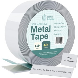 HOME INTUITION - Self Stick Flexible Steel Metal Tape Roll for Magnets - 1 of 4