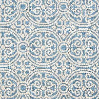 cream/blue