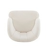 CAVINAS Velvet Upholstered Accent Chair with Curved Tufted Back & Rubberwood Legs, Armchair for Living Room, Bedroom, Home Office - 4 of 4