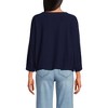 Lands' End Women's Lightweight Jersey 3/4 Sleeve Dolman Blouson Top - 2 of 3