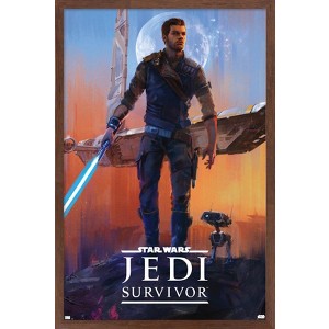 Trends International Star Wars: Jedi: Survivor - Deluxe Key Art Framed Wall Poster Prints - 1 of 4