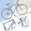 Hybrid Sports Road Bike for Men and Women, Single Speed Retro Style 700C Road Bike, Steel Frame, Double Caliper Brakes, City Commuter Bicycle - 3 of 4