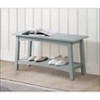 36" Craftsbury Entryway Bench Gray - Alaterre Furniture: Pine Frame, Storage Shelf, Unupholstered - 3 of 4