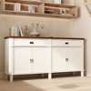 FUFU&GAGA Kitchen Sideboard Buffet Cabinet with 4 Doors and 2 Drawers - 2 of 4