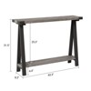 2-Tier Console Sofa Table with Storage Shelf, Entryway Table, V-Shaped Leg Design - 2 of 4